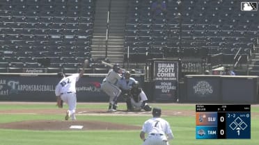 Mac Heuer's first career strikeout for Single-A Tampa