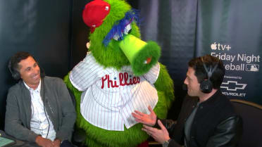Phillie Phanatic joins booth