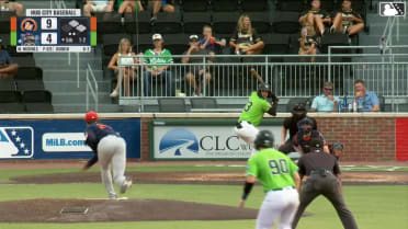 Hector Osorio homers (6) on a fly ball to center field. Cal Stark scores. Yeison Morrobel scores.