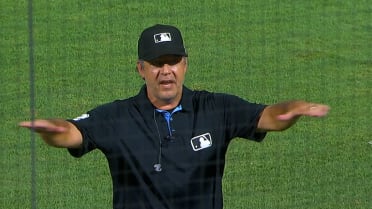 Jordan Westburg safe at first after review