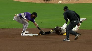 Fernando Tatis Jr. is out after umpire review