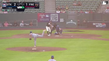 Ethan Holliday's first professional hit