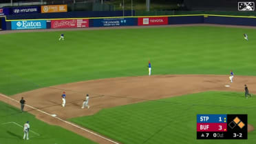 Bisons turn triple play