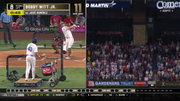 Bobby Witt Jr. hits a 454-foot home run in Round 2