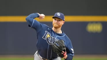 Drew Rasmussen strikes out Christian Yelich