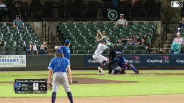 Zach Cole homers (3) on a fly ball to center field. Jake Meyers scores.