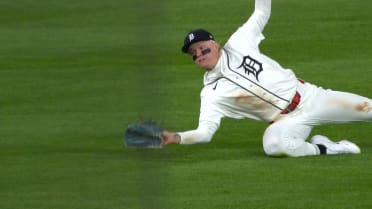 Max Clark's inning-ending sliding catch