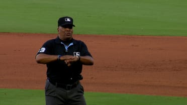 Salvador Perez reaches on catcher's interference