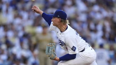 Emmet Sheehan fans Manny Machado | 06/18/2025 | Los Angeles Dodgers