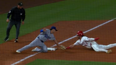 Will Smith nabs Bryce Teodosio at third after review