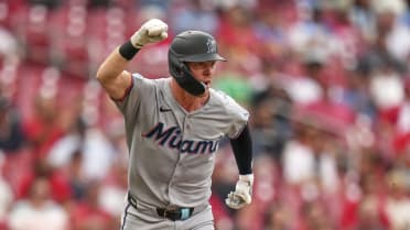 Troy Johnston's first career hit 