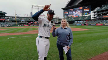 Julio Rodríguez talks his big home run vs. Braves