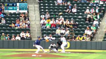 Lisbel Diaz homers (10) on a fly ball to left center field.