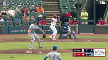 Héctor Rodríguez homers (23) on a fly ball to right center field. Ke'Bryan Hayes scores.