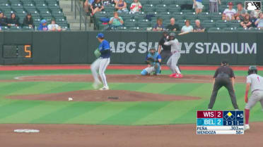 Luis Peña singles on a ground ball to center fielder Dillon Head. Luiyin Alastre scores.