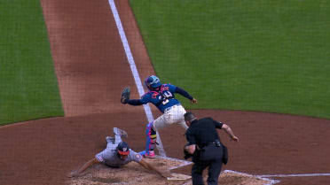 James Wood scores on wild pitch after replay review