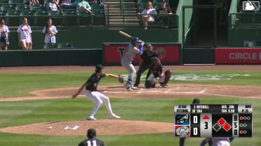 Blake Mitchell singles on a sharp line drive to right fielder Devin Taylor. Nolan Sailors scores. Asbel Gonzalez to 2nd.