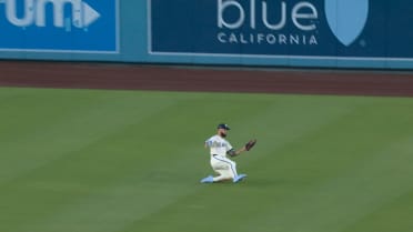 Andy Pages' smooth sliding catch