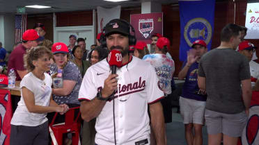 Adam Eaton discusses annual Nats on Base Abroad event