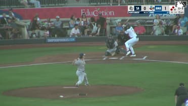Druw Jones singles on a ground ball to left fielder Albert Fabian, deflected by third baseman Ryan Jackson. Cristofer Torin scores. Angel Ortiz scores.