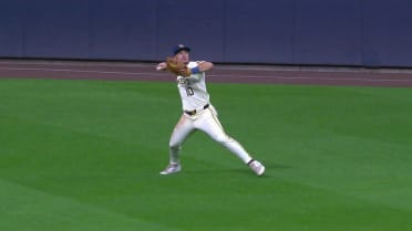 Sal Frelick throws out Cal Stevenson at third