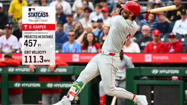 Bryce Harper drills 457-foot home run