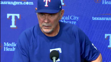 Bruce Bochy discusses the Rangers' 4-3 loss