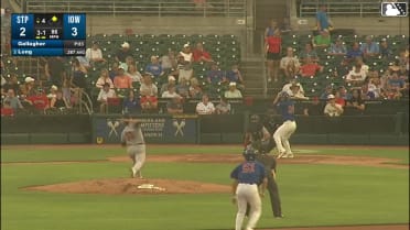 Jonathon Long singles on a line drive to center fielder Ben Ross. Brett Bateman scores.