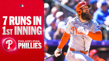 Phillies erupt for seven runs in the 1st