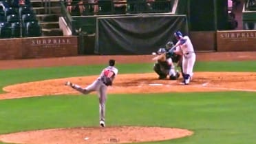 Cole Mathis' first homer of the Fall League