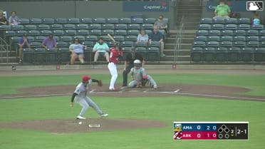 Boston Smith homers (1) on a fly ball to right field.