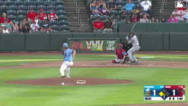 Demetrio Crisantes singles on a line drive to left fielder Tre Richardson III. Cristofer Torin scores.