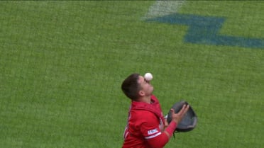 Matt Thaiss makes falling catch