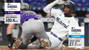 Brenton Doyle hace tiro de 100.4 mph 