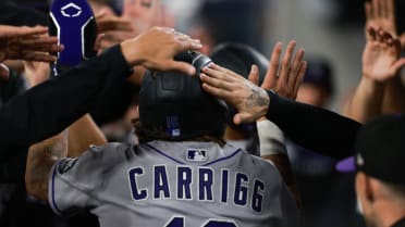 Cole Carrigg scores on a groundout