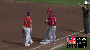 Eli Willits' first Double-A hit