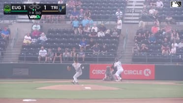 Juan Flores homers (5) on a fly ball to center field.