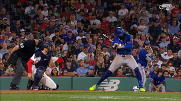 Adolis García's HBP overturned after review
