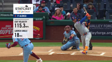 Pete Alonso's 115.3 mph, 18 degree launch angle homer