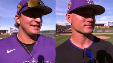 Warren Schaeffer, Zac Veen on his walk-off home run