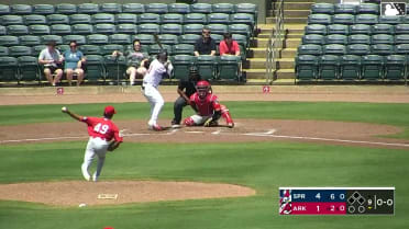Boston Smith homers (8) on a fly ball to right field.