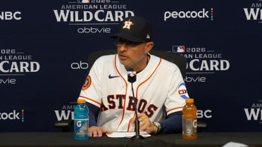 Joe Espada talks Astros' Game 1 Wild Card loss
