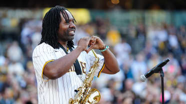 Saxophonist Jason Brown performs national anthem
