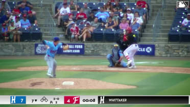 Coy James homers (12) on a fly ball to left field.