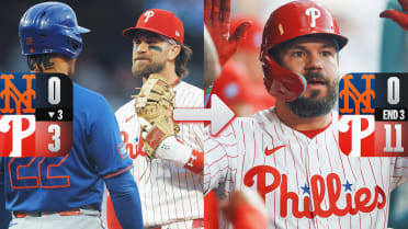Phillies erupt for eight runs in the 3rd