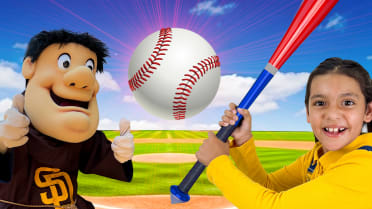 San Diego Padres scavenger hunt with toys and colors!