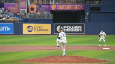 Drew Rasmussen strikes out Brayan Rocchio