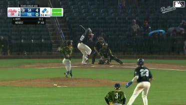 Zyhir Hope out on a sacrifice fly to right fielder Kai Murphy. Josue De Paula scores.