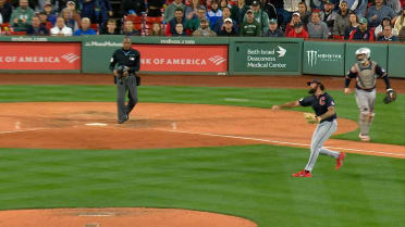 Hunter Gaddis' smooth barehanded throw