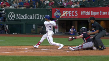 Taveras puts Rangers in scoring position with triple
